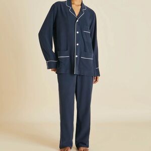 Olivia Von Halle Women's Navy Pajama Set - Size 1